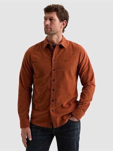 PME Legend Regular Fit Skjorte '8720672947947' i brun: forside
