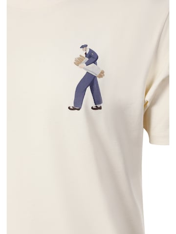 Maglietta 'Breaking Bread' di Filling Pieces in beige