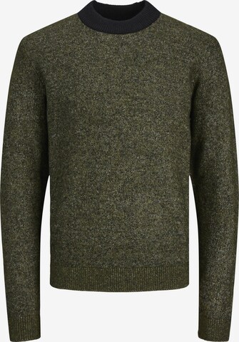 JACK & JONES Sweater in Green: front