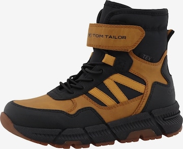 TOM TAILOR Snowboots in Zwart: voorkant