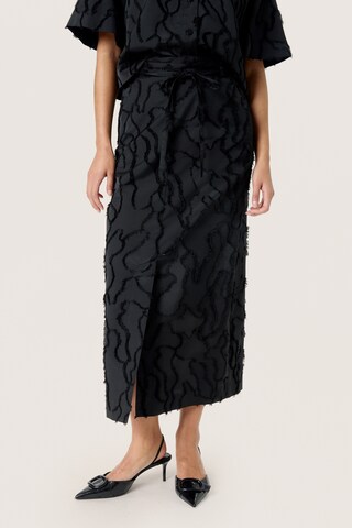 Jupe 'SLNadina' SOAKED IN LUXURY en noir : devant