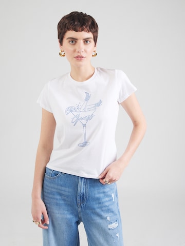 GUESS - Camiseta 'Tini Boots Bling' en blanco: frente