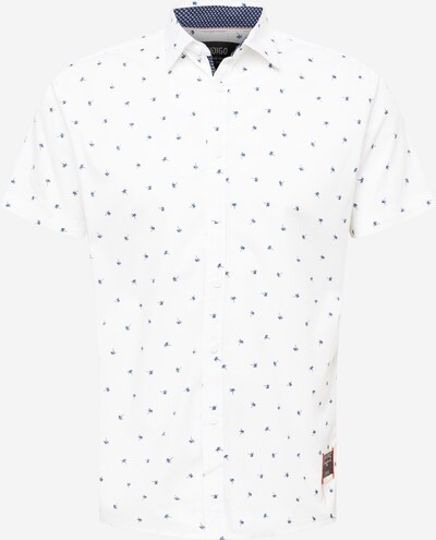 INDICODE JEANS Button Up Shirt 'Harrisburg' in marine blue / White, Item view