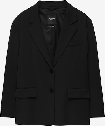 Blazer Pull&Bear en noir : devant