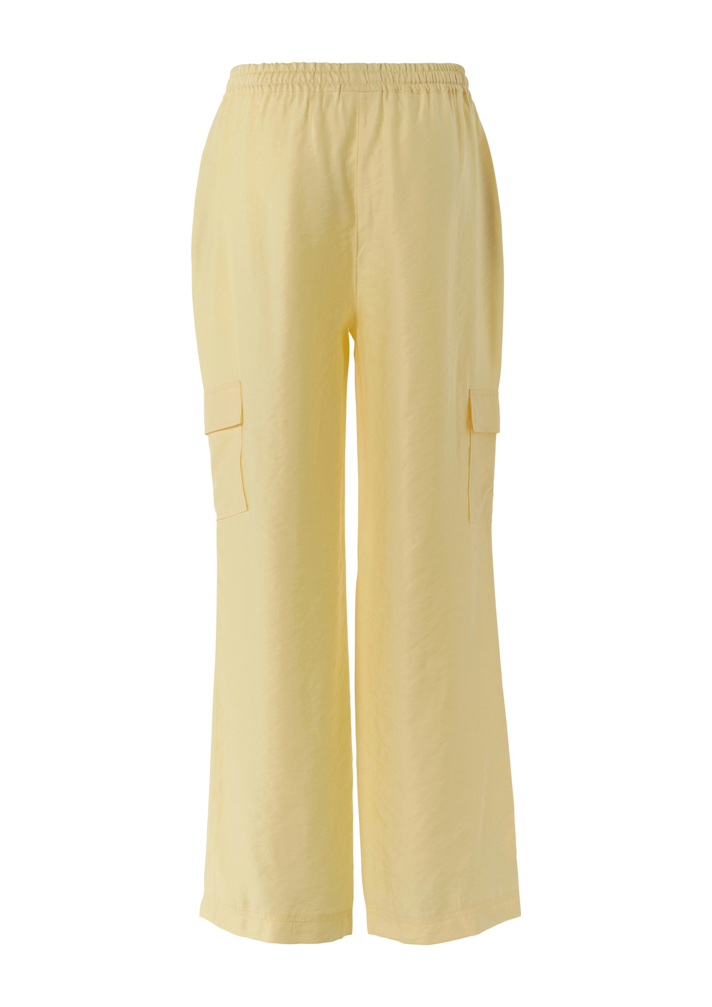 Regular Pantalon COMMA en jaune : devant