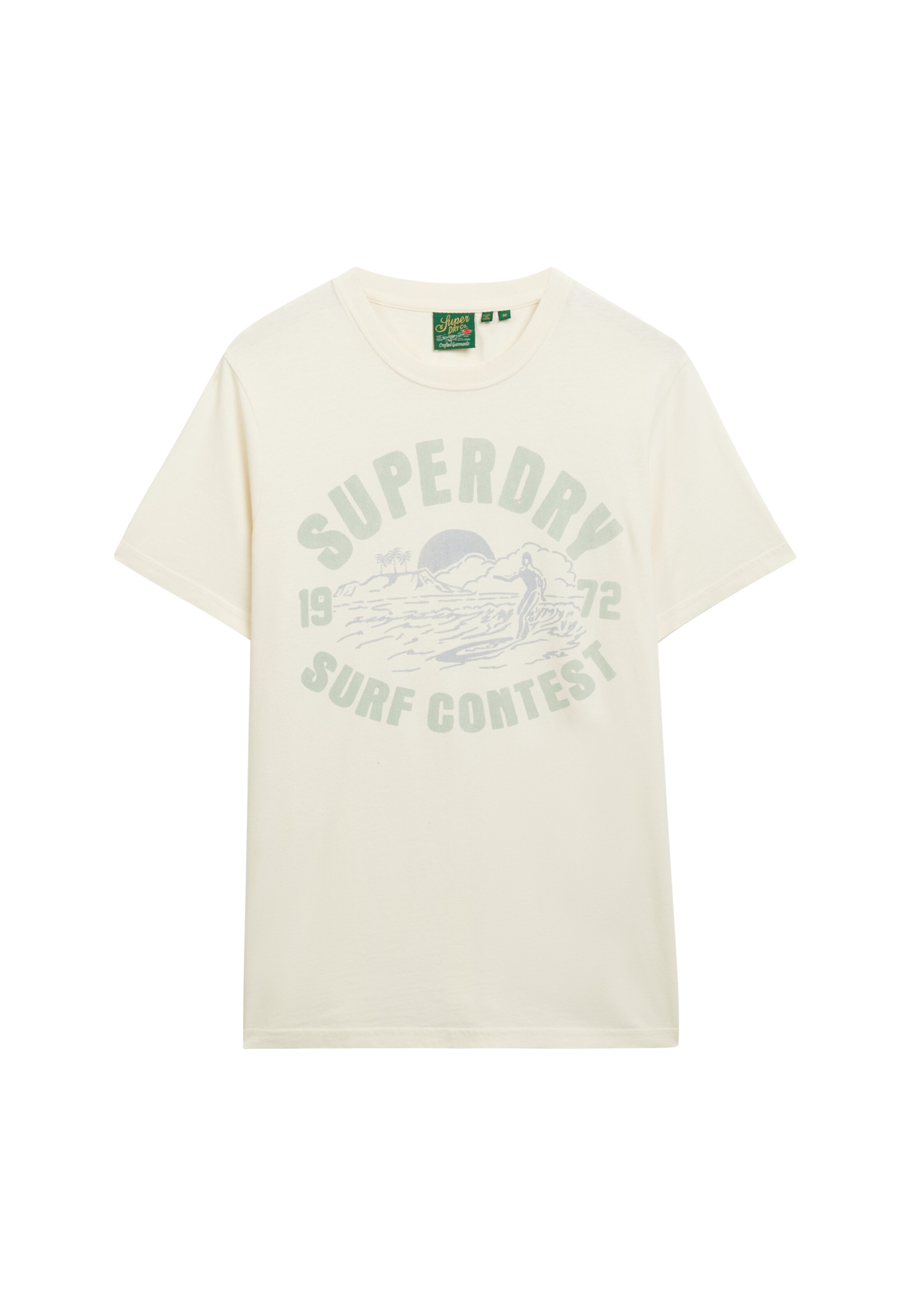 T-Shirt Superdry en jaune : devant