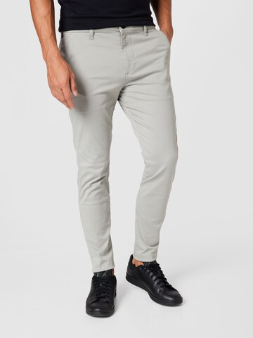 HOLLISTER Skinny Chino kalhoty – šedá: přední strana