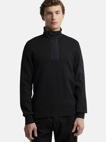 Barbour International - Jersey 'BARBOUR INTERNATIONAL INLINE HALF ZIP JUMPER Maglieria' en negro