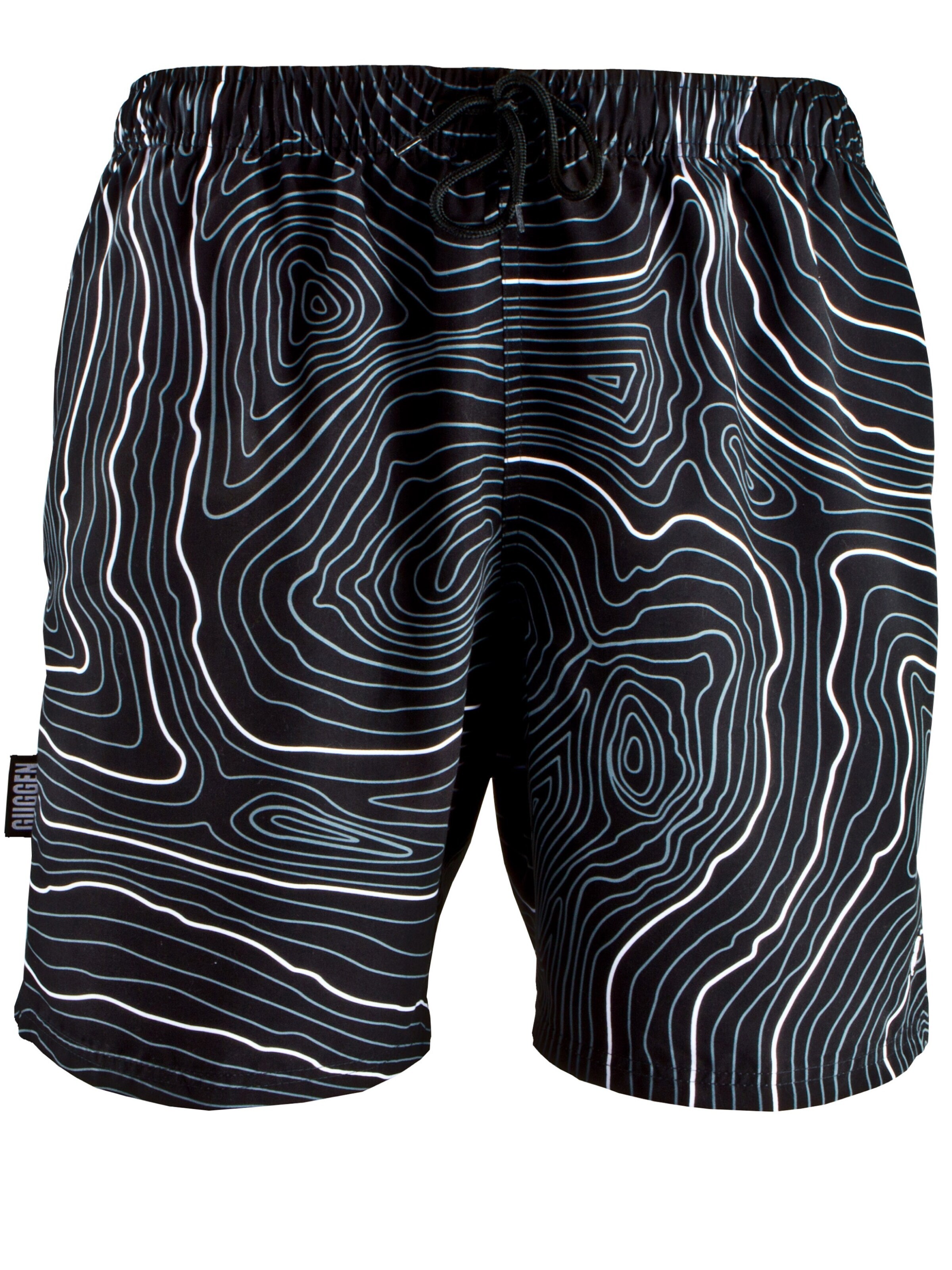 Guggen Mountain Badeshorts 'Boardshorts 2335'‌‌‌‌ in Weiß: Vorderseite