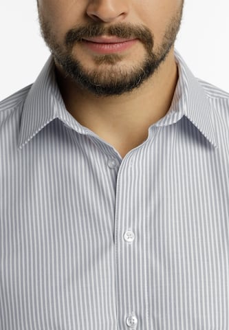DreiMaster Klassik Regular fit Zakelijk overhemd in Grijs