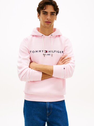 TOMMY HILFIGER Средняя посадка Свитшот в Ярко-розовый: спереди
