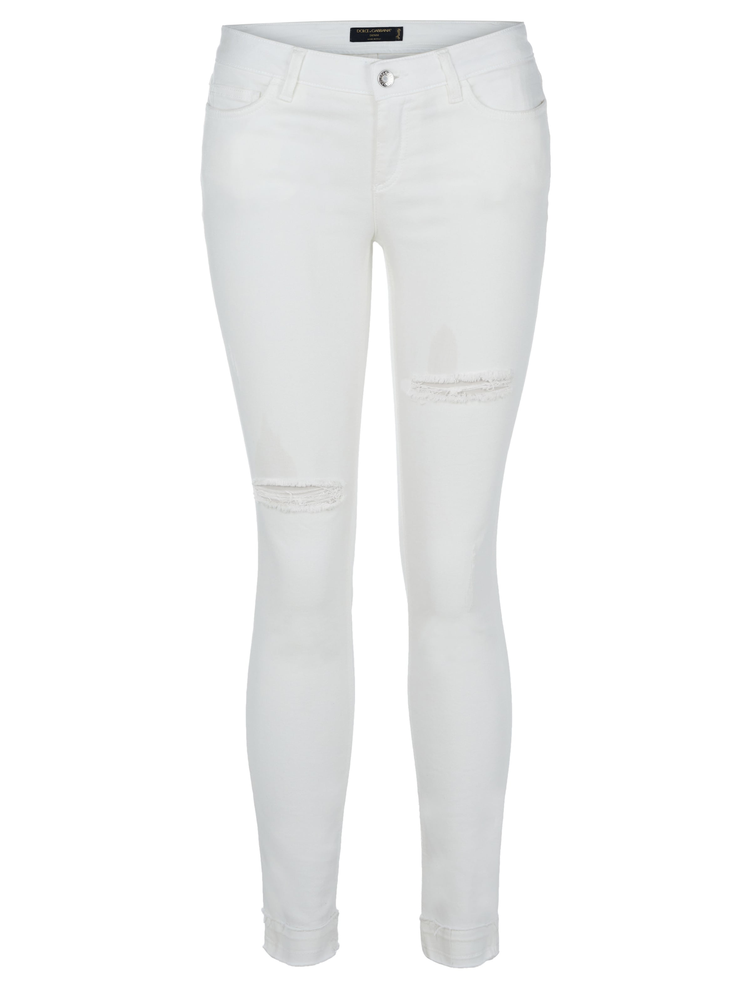 DOLCE & GABBANA Slim fit Jeans in White: front