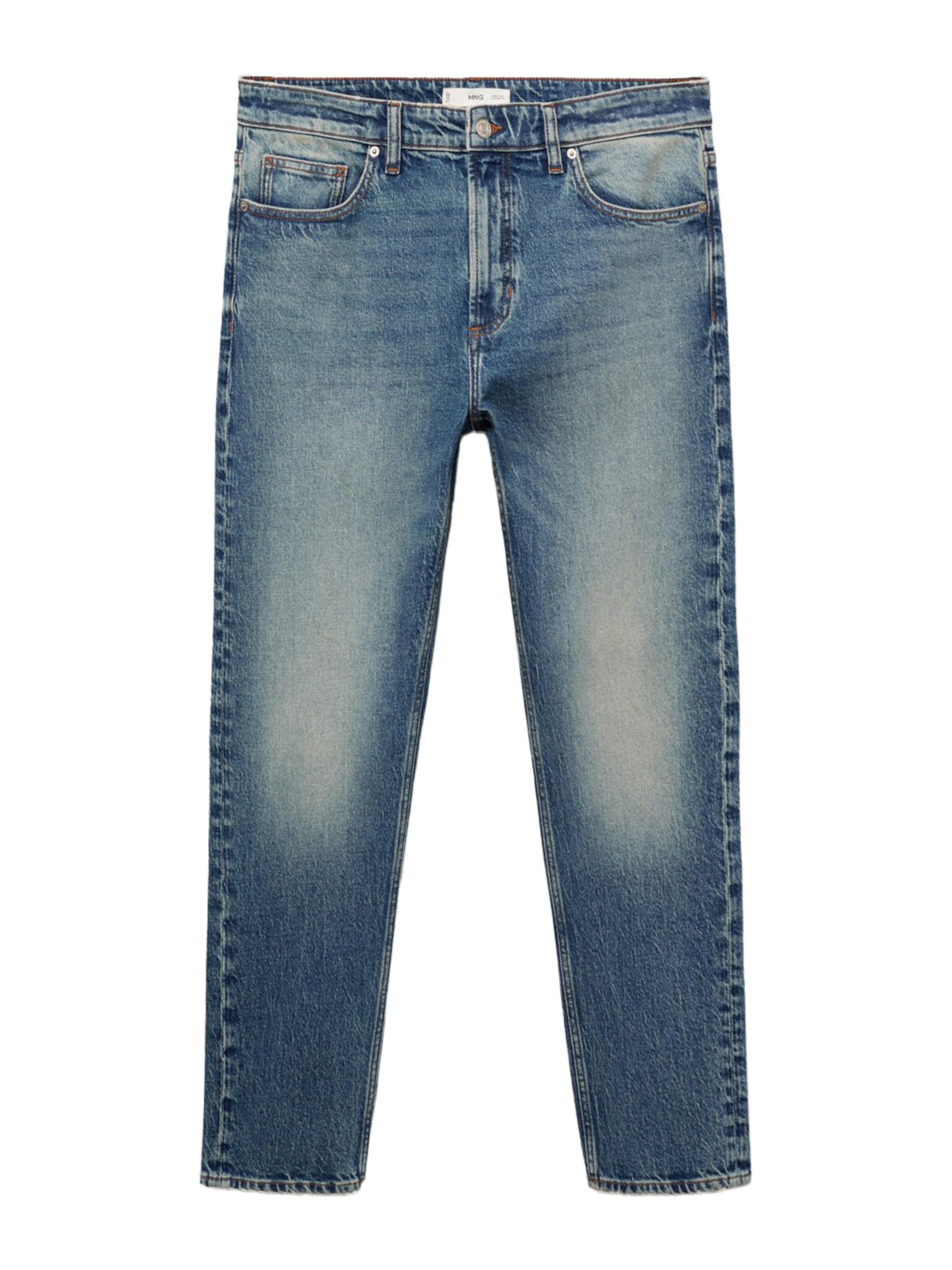 MANGO MAN Štandardný strih Džínsy 'Ben' - Modrá: predná strana