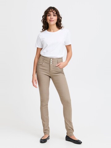 Fransa Skinny Trousers ' FRZalin ' in Brown
