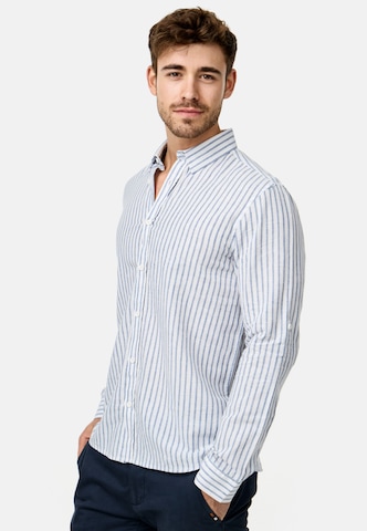 INDICODE JEANS Regular fit Overhemd 'Brayden' in Blauw