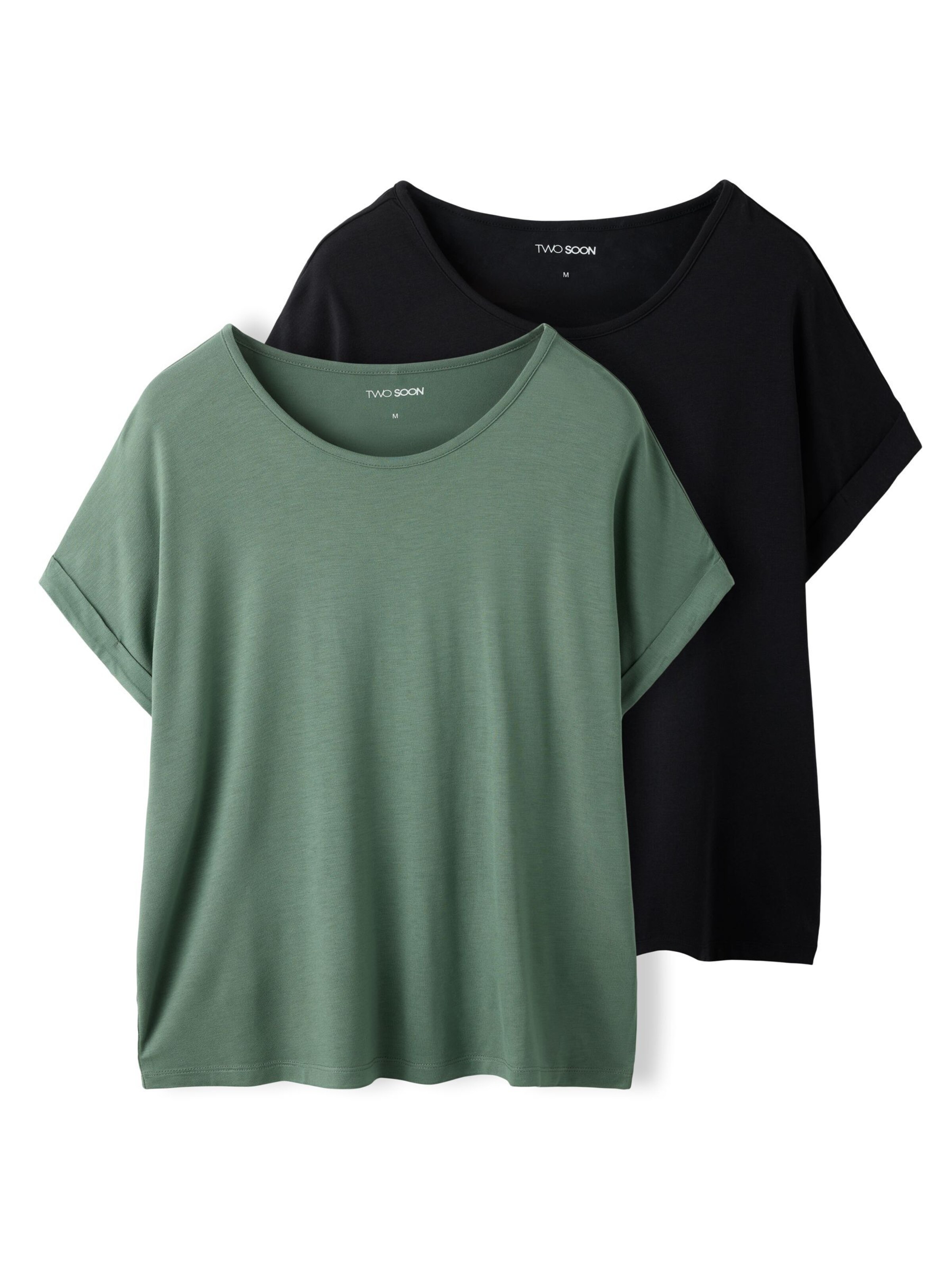 TWO SOON Shirt in de kleur Navy / Groen, Productweergave