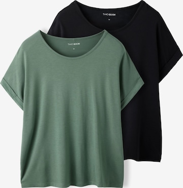 TWO SOON Shirt in Blauw: voorkant