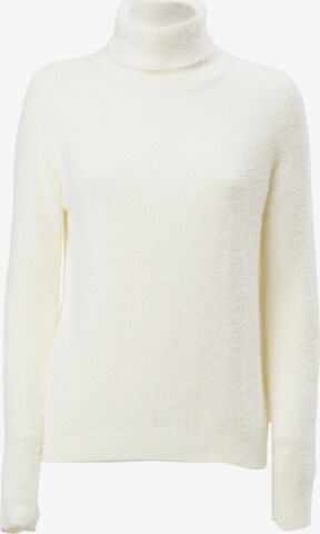 Influencer Sweater in White: front