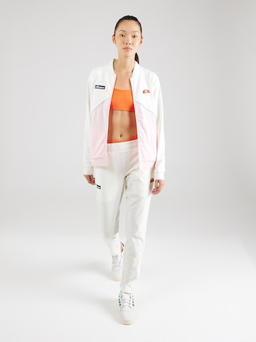 ELLESSE Sports sweat jacket in White