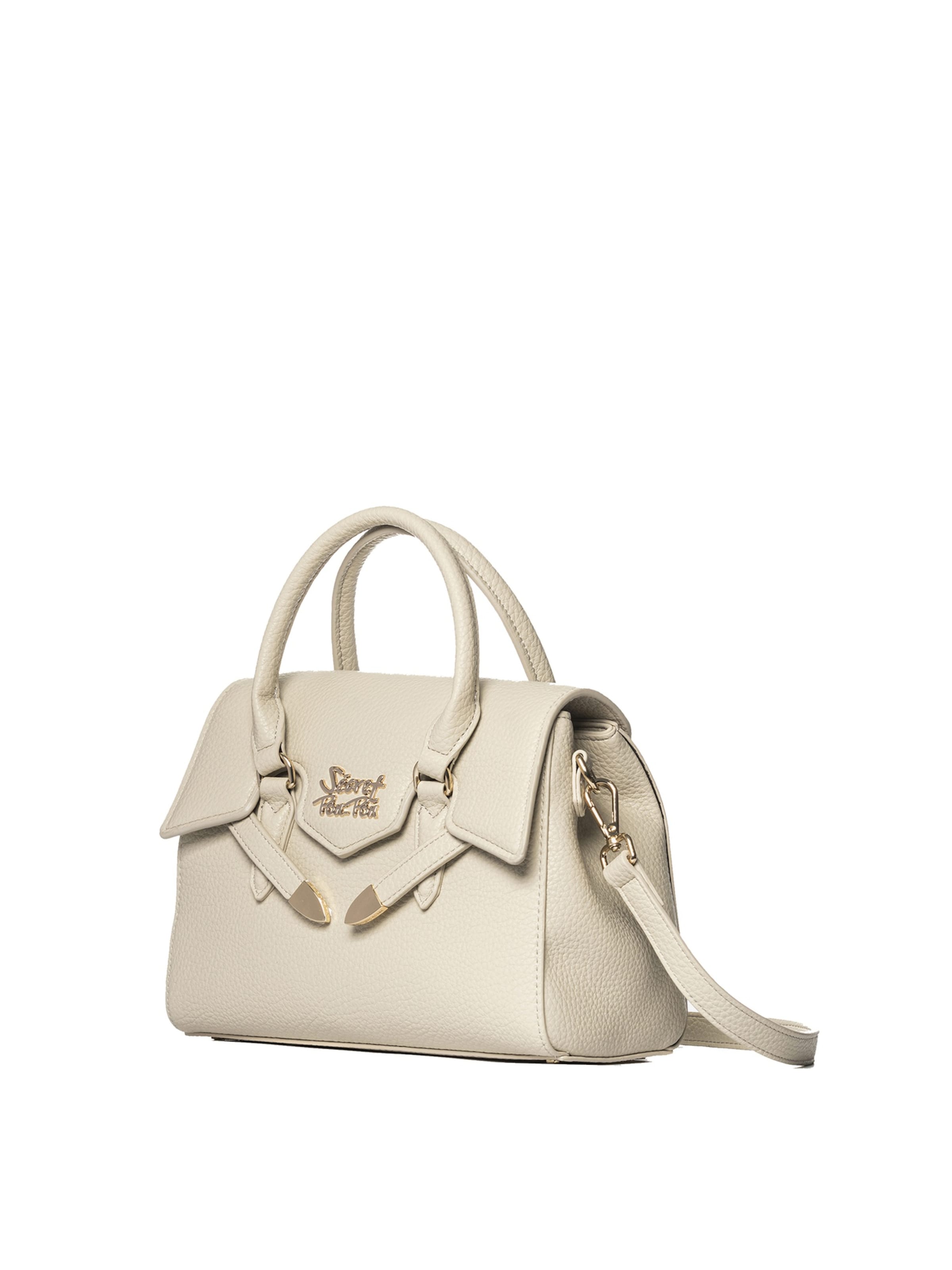Secret Pon Pon Handbag in White: front