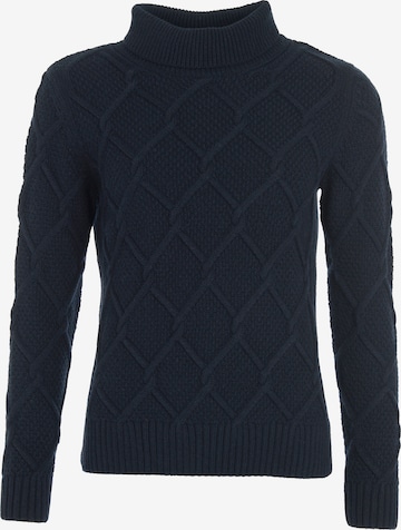 Pull-over 'Burne' Barbour en bleu : devant