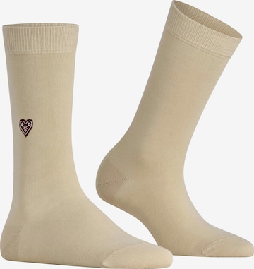 BURLINGTON Socks 'Brit Style' in Beige: front