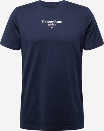 T-Shirt Tommy Jeans en bleu : devant