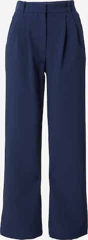 Pantaloni con pieghe di Abercrombie & Fitch in blu: frontale