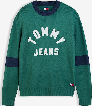 Pull-over 'Appliqué Jumper' Tommy Jeans en vert : devant