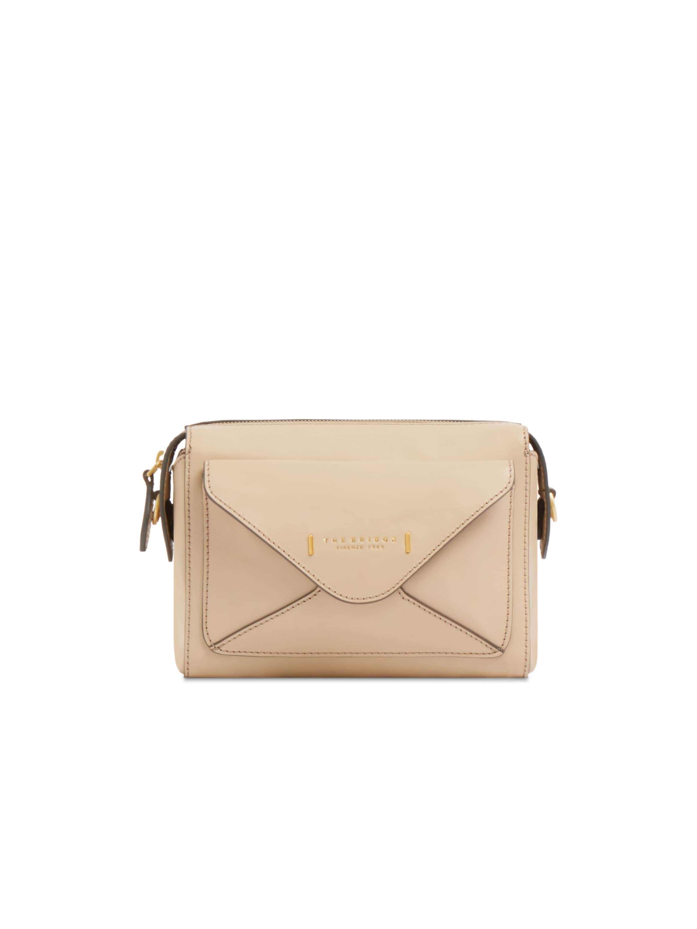 The Bridge Schoudertas in Beige: voorkant
