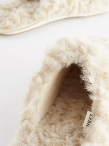 Next - Zapatillas de casa en blanco