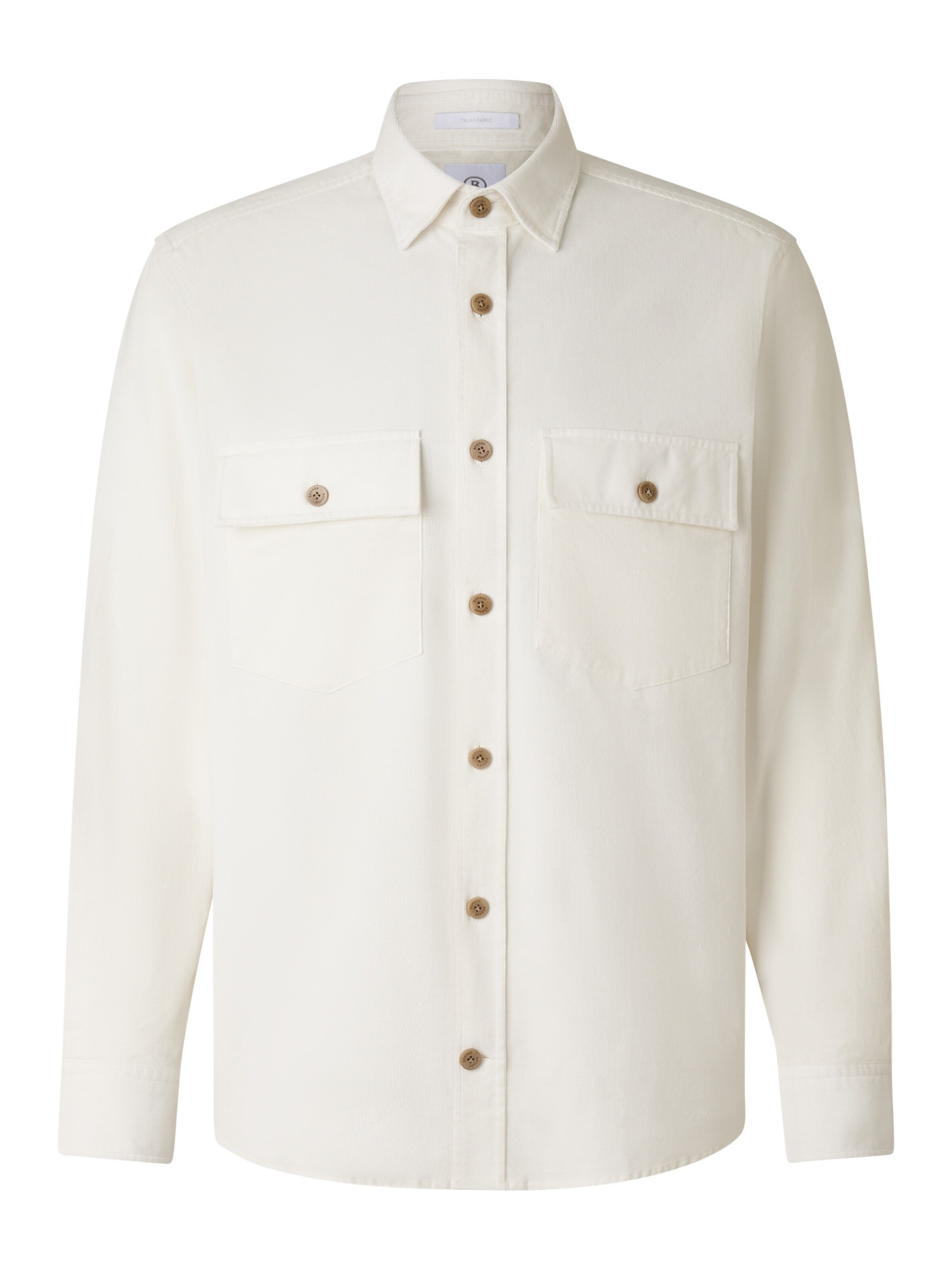 BOGNER Regular fit Button Up Shirt 'Heiko' in White: front