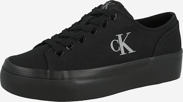 Sneaker bassa di Calvin Klein in nero: frontale