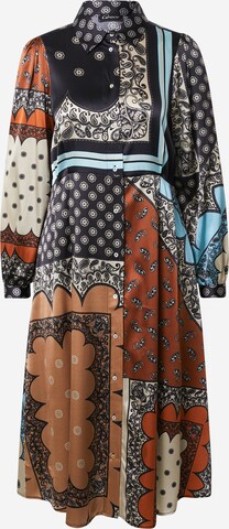 Grace Skjortklänning i blandade färger: framsida