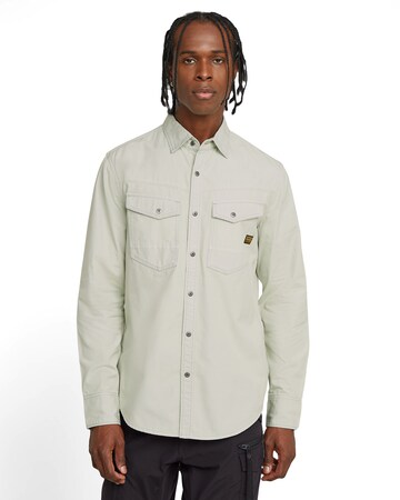 G-STAR Slim fit Overhemd in Groen: voorkant