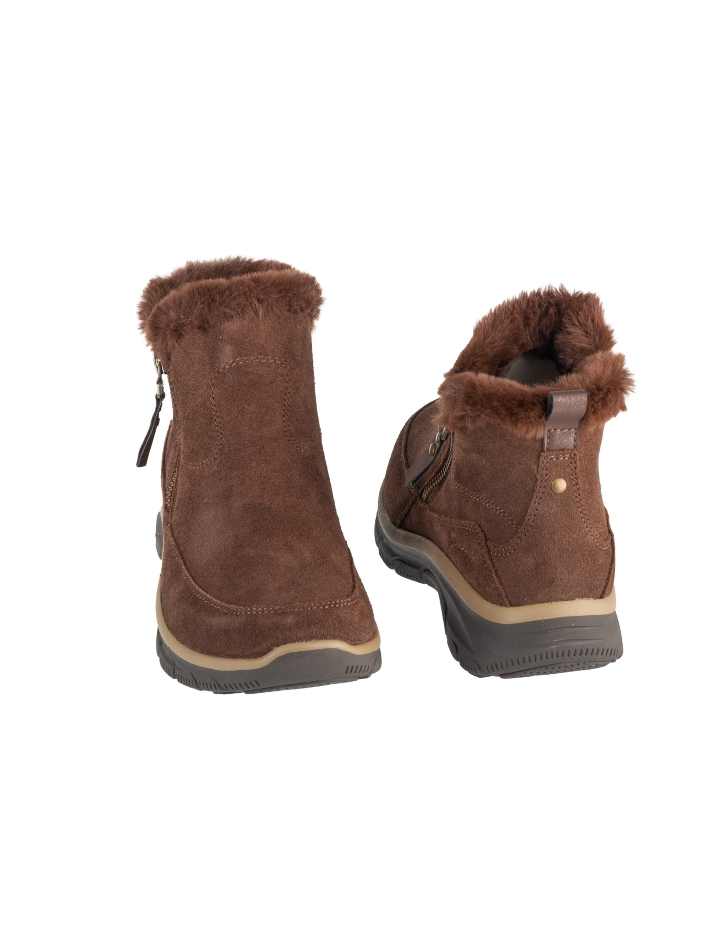 SKECHERS Boots 'Easy Going - Cool Zip!'‌‌‌‌‌‌‌‌ in Braun
