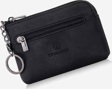 Trusador Schlüsselanhänger 'Milano' in Schwarz: Vorderseite