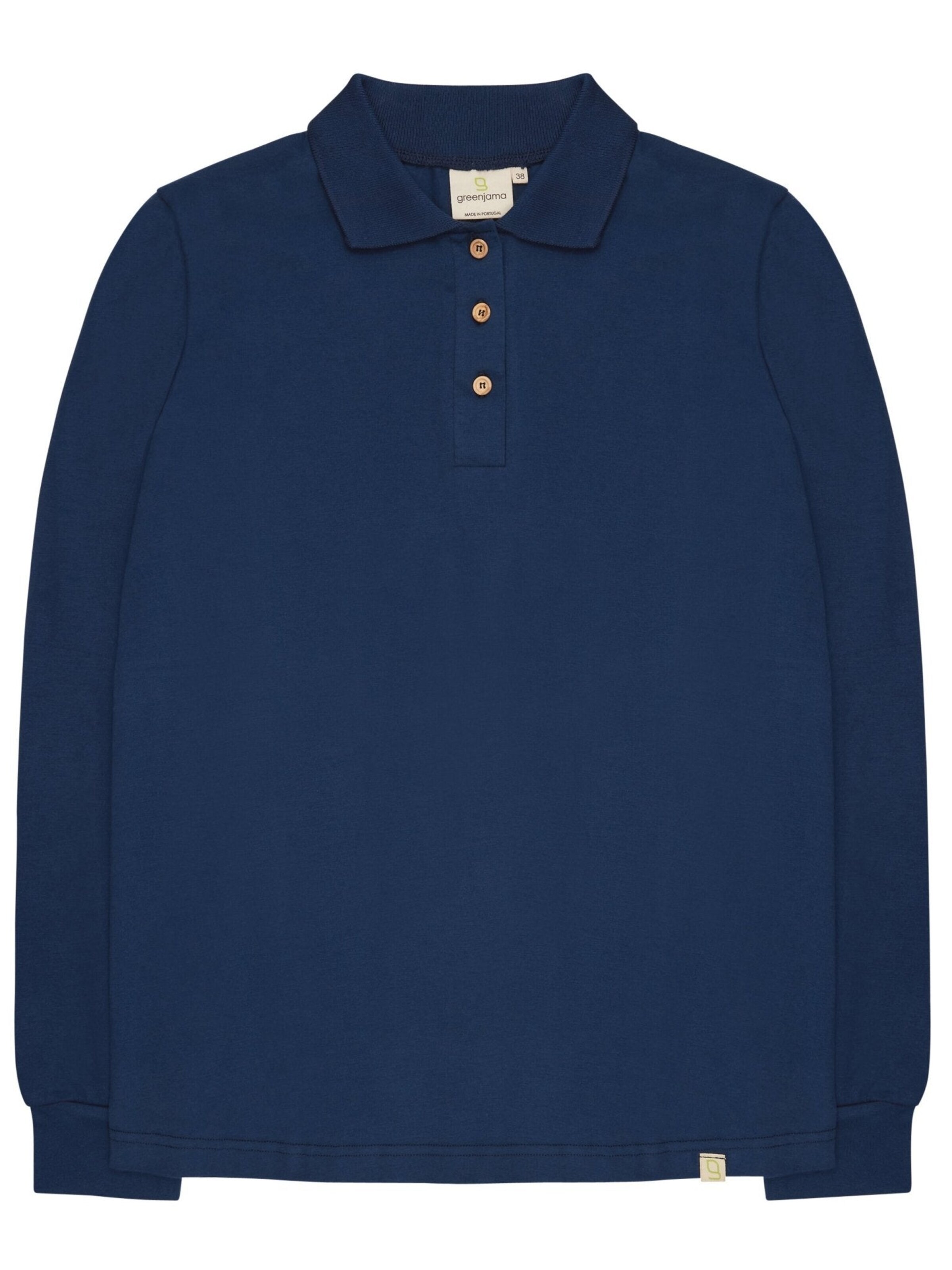 greenjama Pajama Shirt in Blue: front