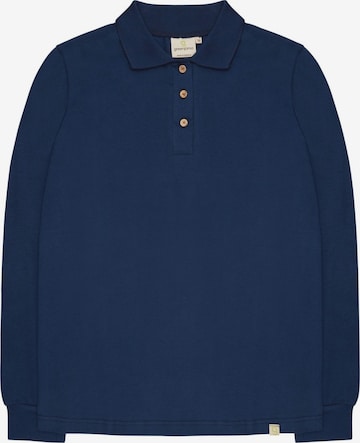 greenjama Pajama Shirt in Blue: front