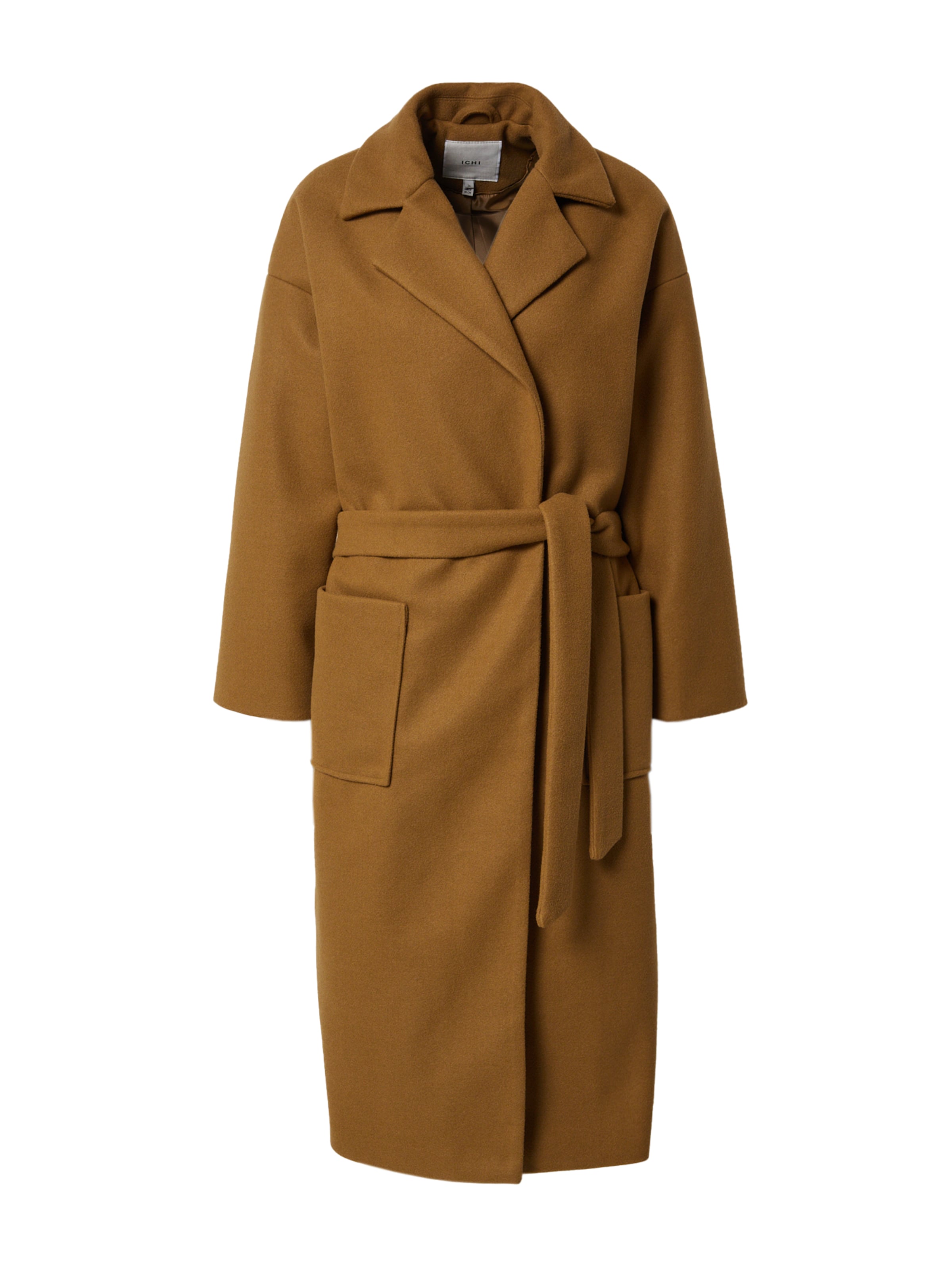 Palton de primăvară-toamnă 'JANNET' de la ICHI pe maro: față