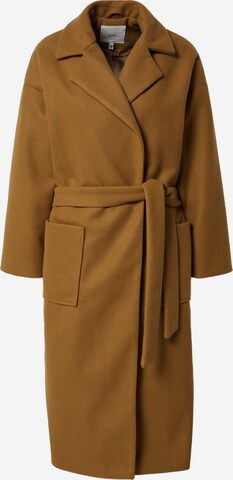 ICHI Between-Seasons Coat 'JANNET' in Brown: front