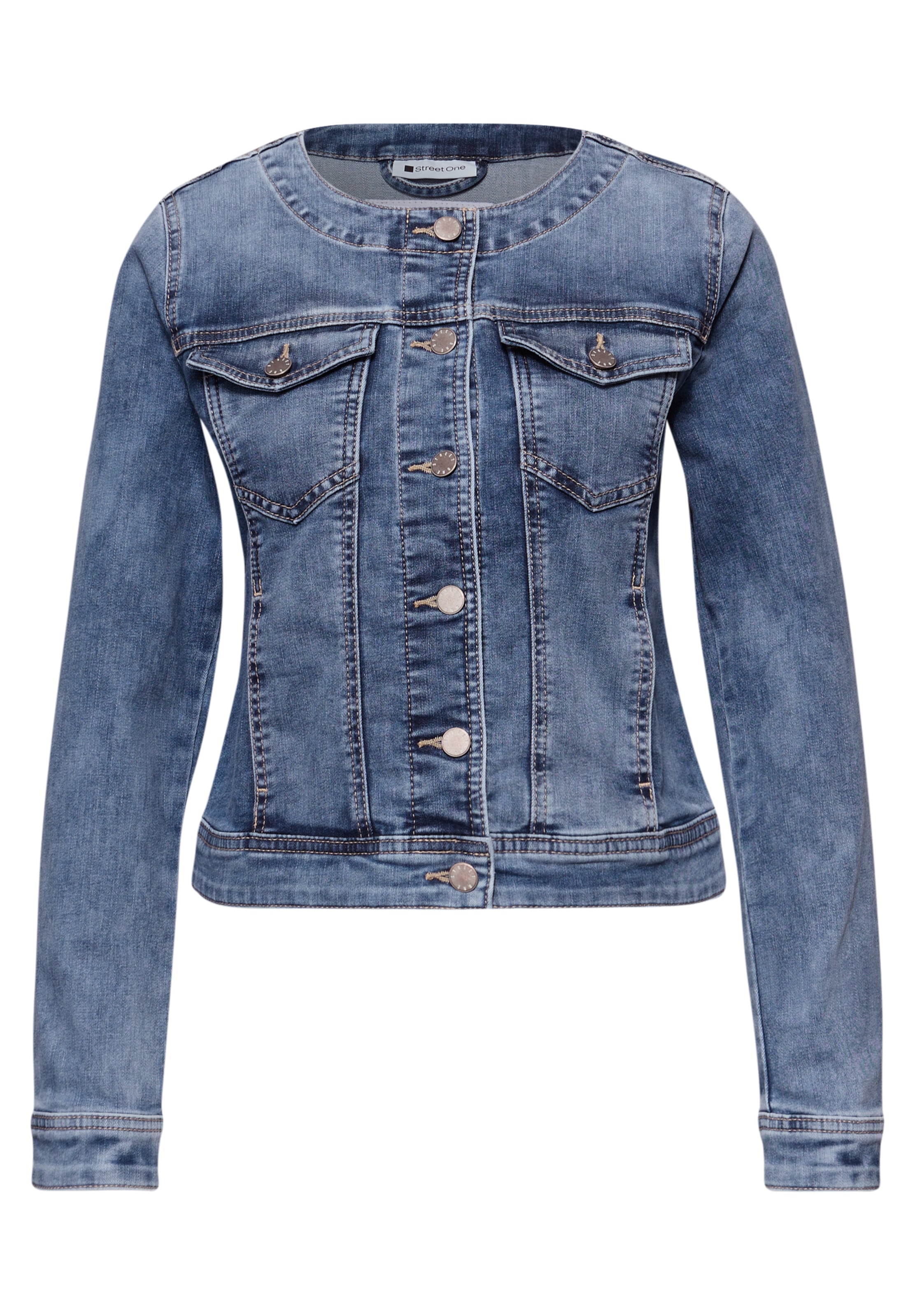 STREET ONE Jacke 'Roxana' in Blau: Vorderseite