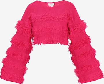 Pullover di IZIA in rosa: frontale