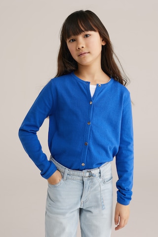 WE Fashion Strickjacke in Blau: Vorderseite