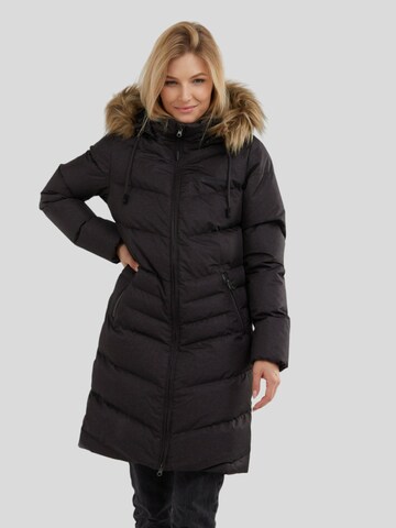 Fundango Winterjacke 'Puppis Padded Jacket' in Schwarz: Vorderseite