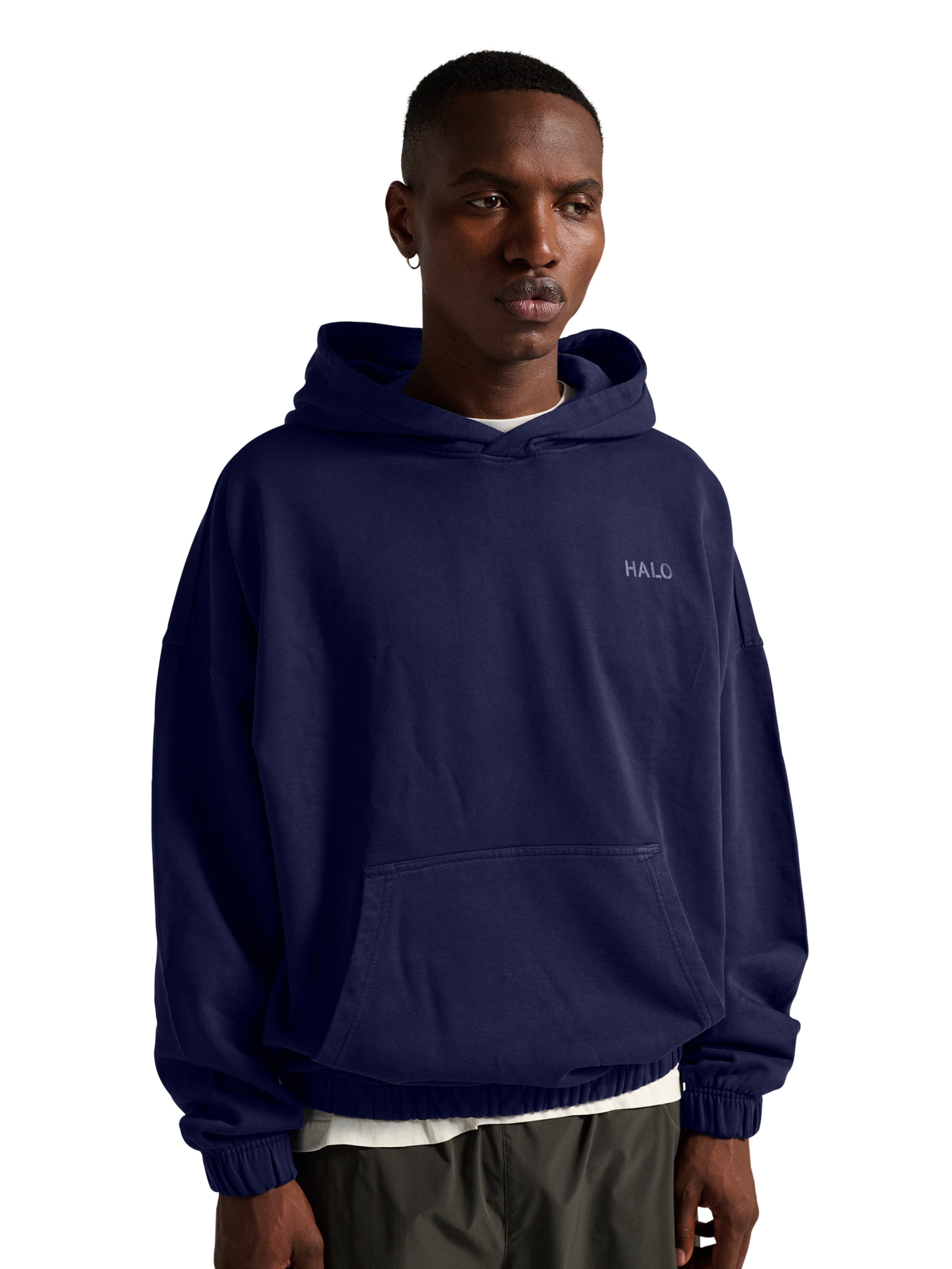 Sweat-shirt HALO en violet : devant