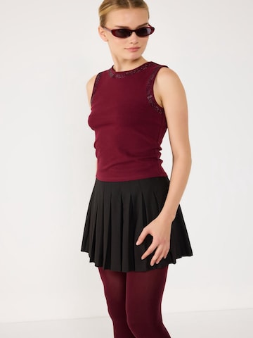 No Matter What Top in Red: front