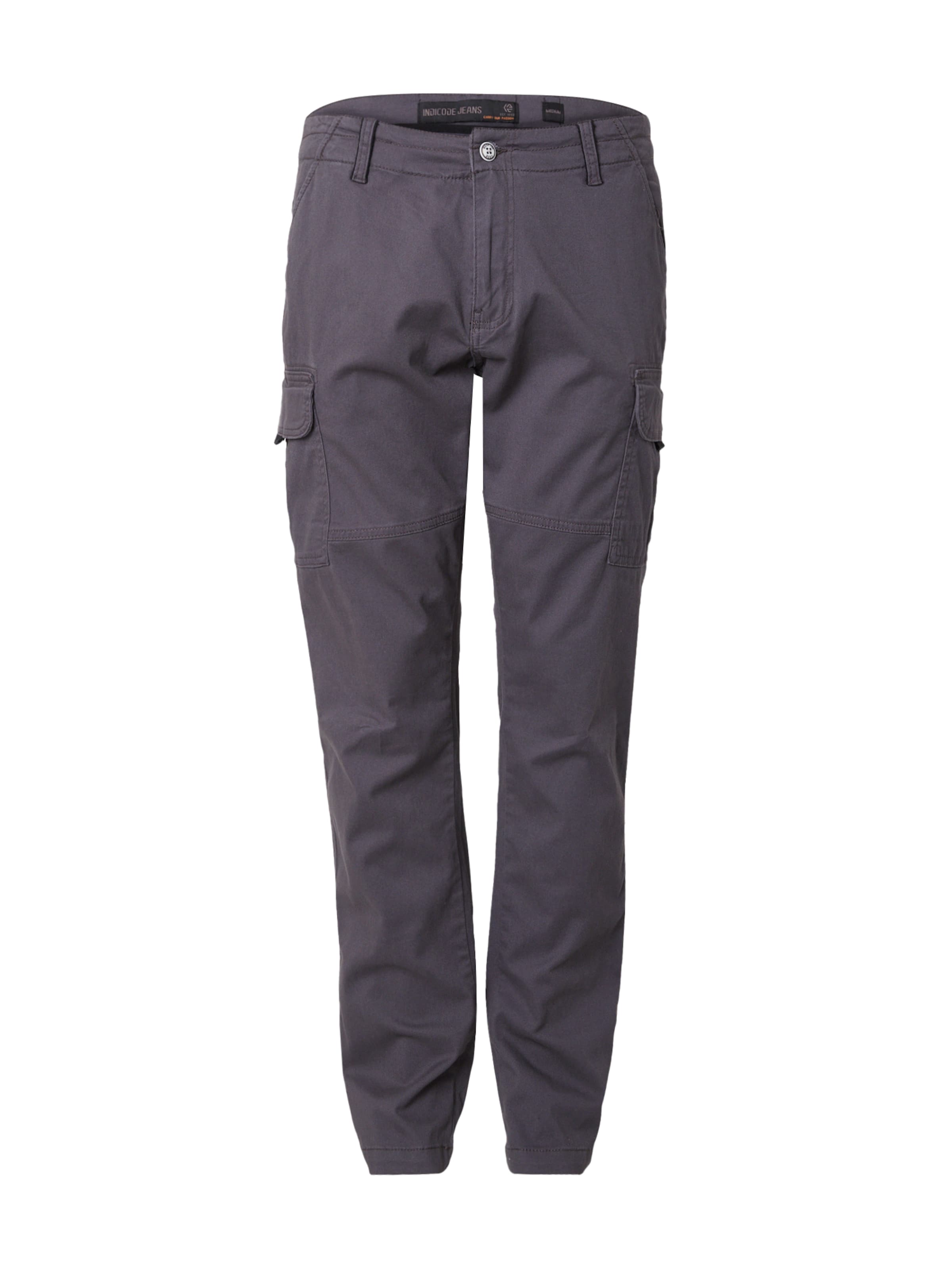 pelēks INDICODE JEANS Standarta Kargo bikses 'Pilliam': no priekšpuses