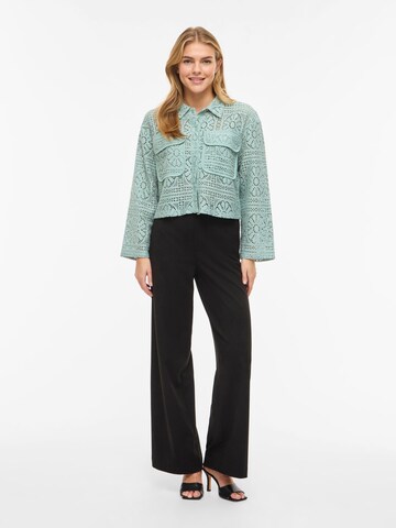 VILA Gebreid vest 'VIMerinda' in Blauw