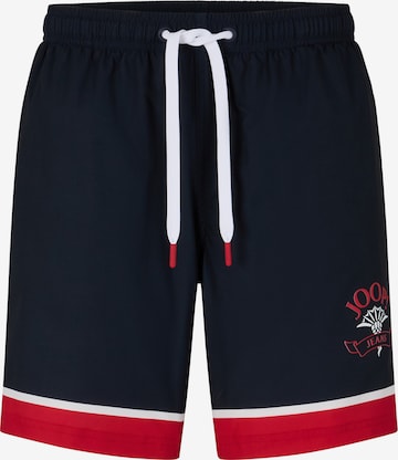 JOOP! Jeans Swim Trunks in Blue: front